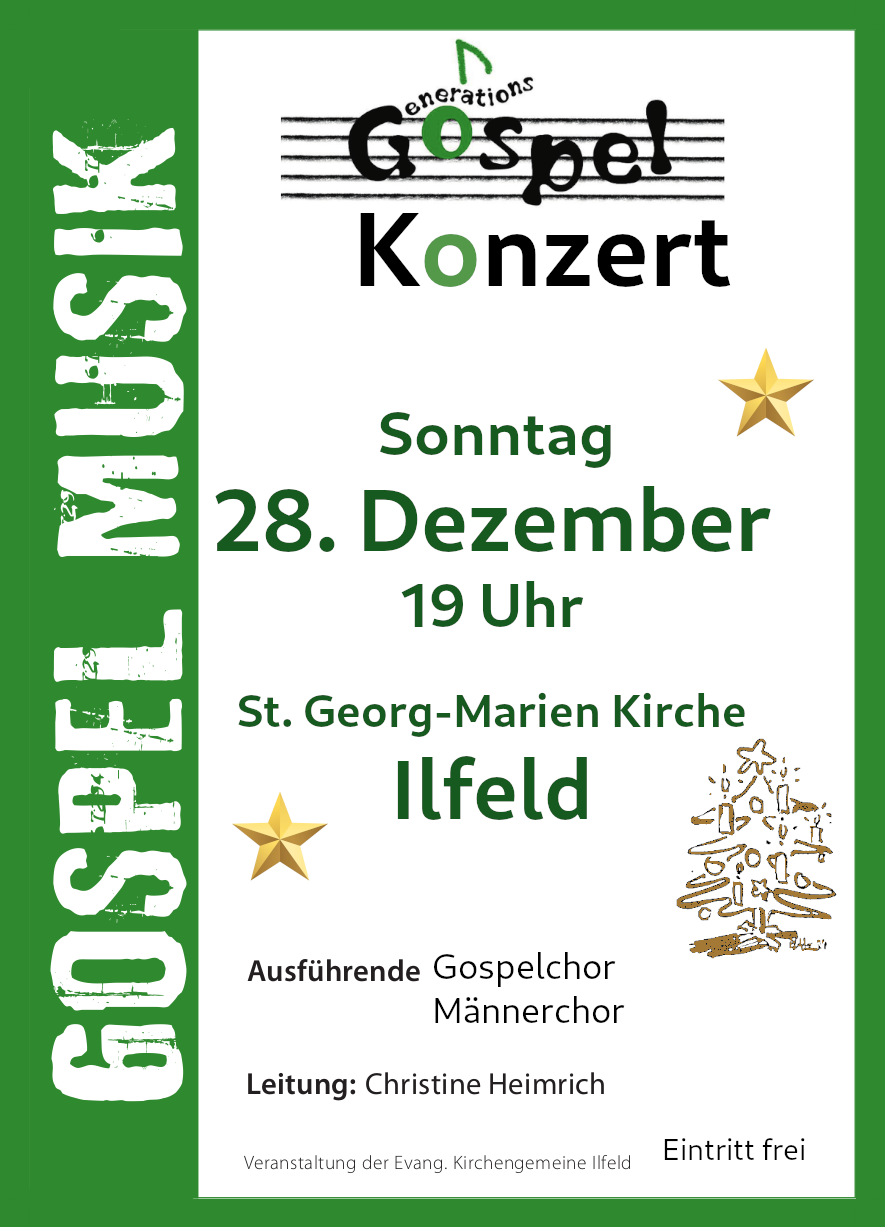 Gospelkonzert am 28. Dezember | Foto: Kirchengemeinde Gospelkonzert am 28. Dezember | Foto: Kirchengemeinde