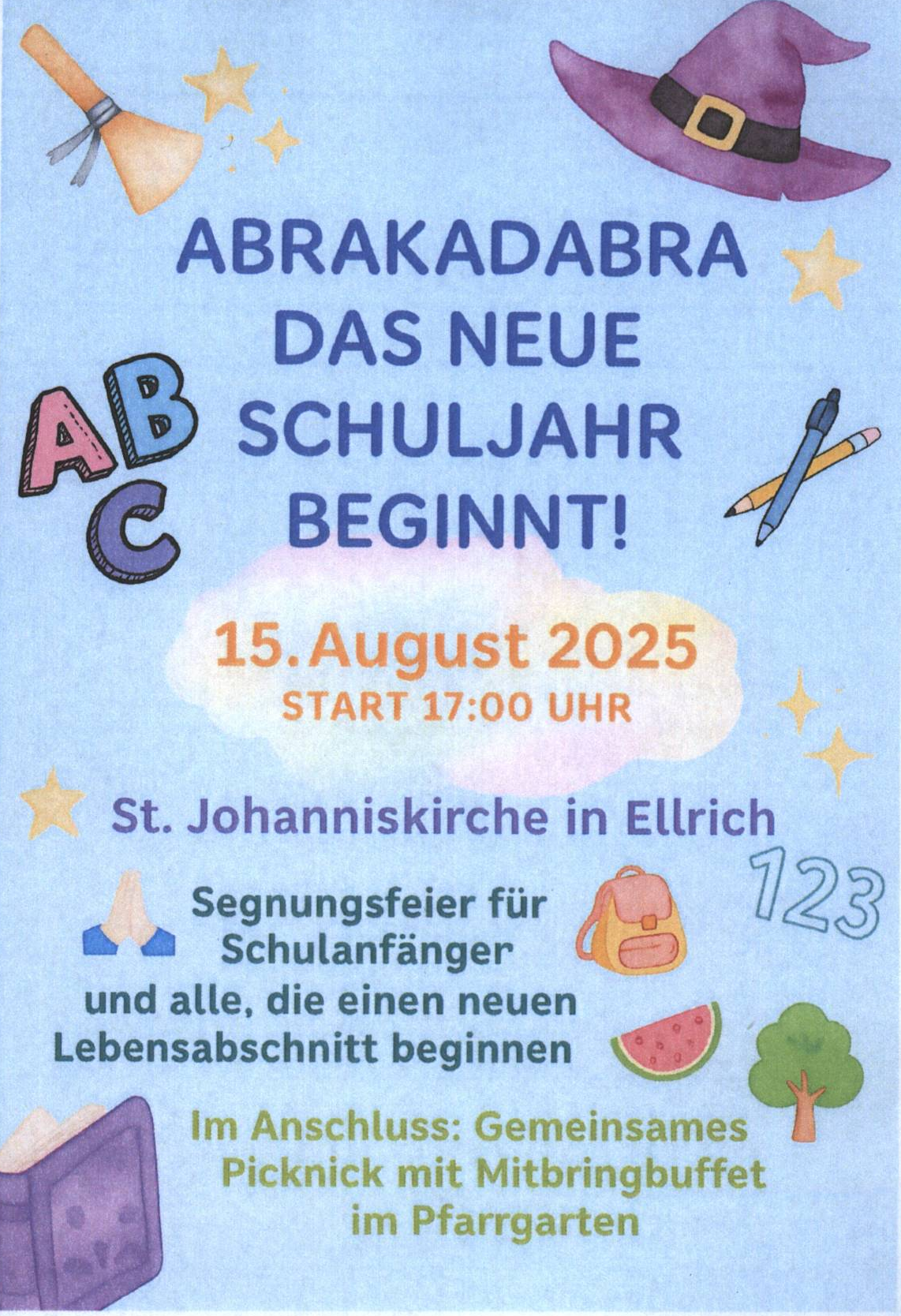 SchulanfängerGD Ellrich | Foto: Kirchengemeinde SchulanfängerGD Ellrich | Foto: Kirchengemeinde